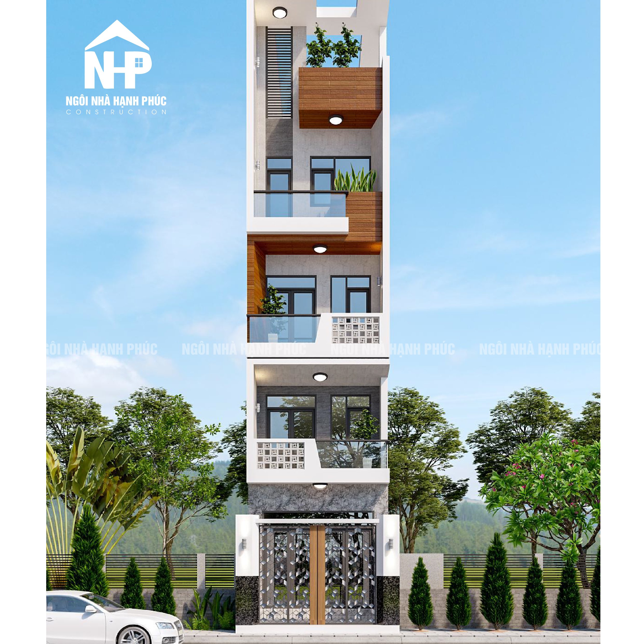 THIẾT KẾ NHÀ PHỐ 4X17 – TP.HCM