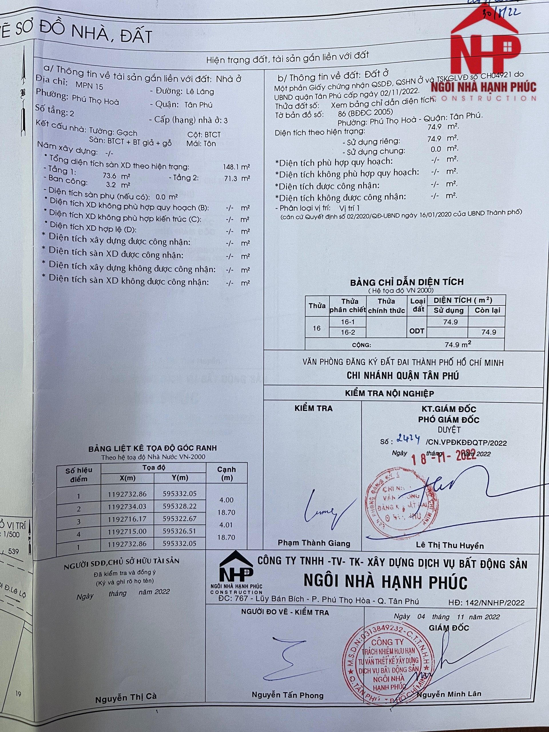 Dịch vụ tách thửa