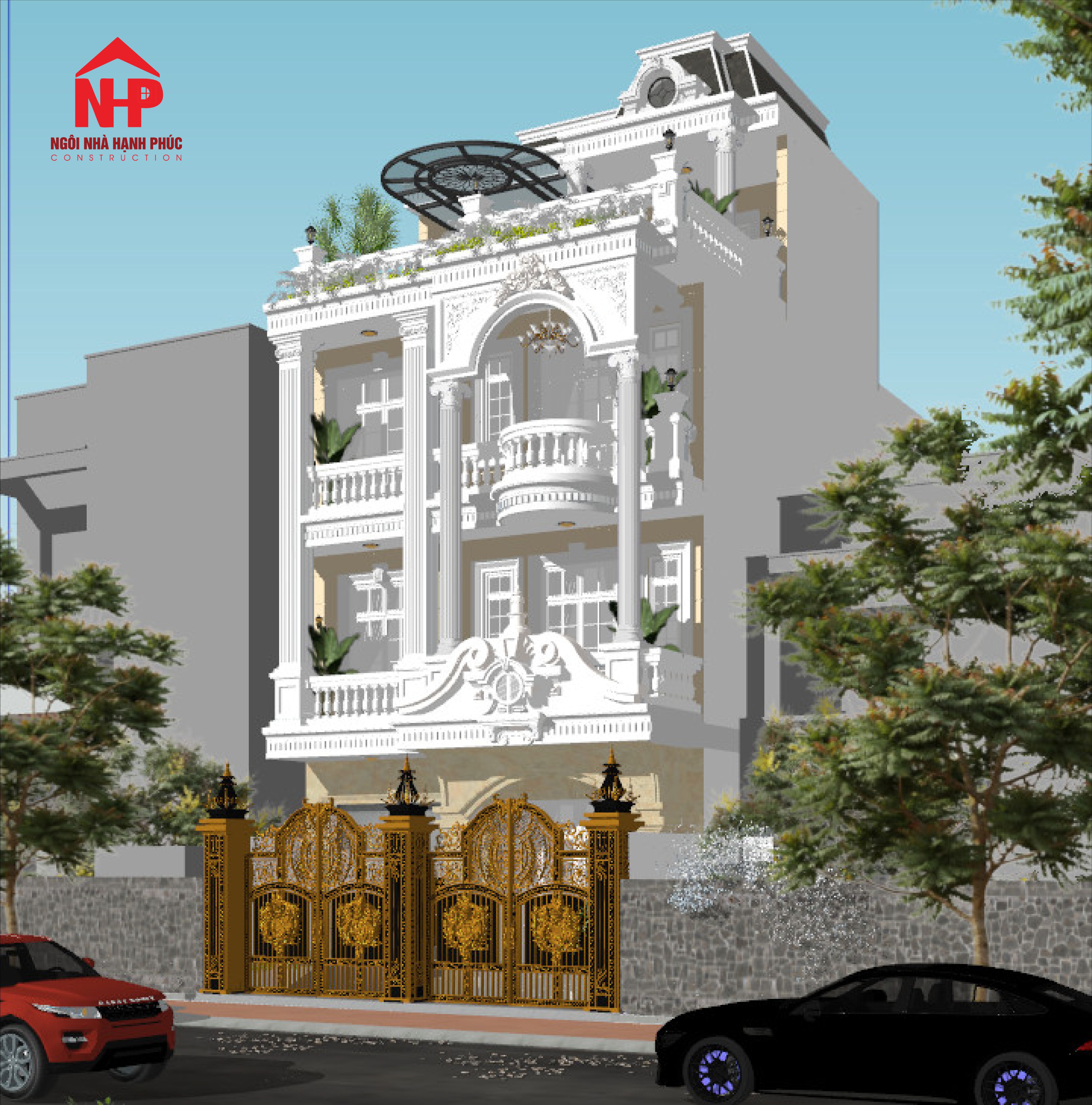 Biệt Thự Tân Cổ Điển Tông Trắng