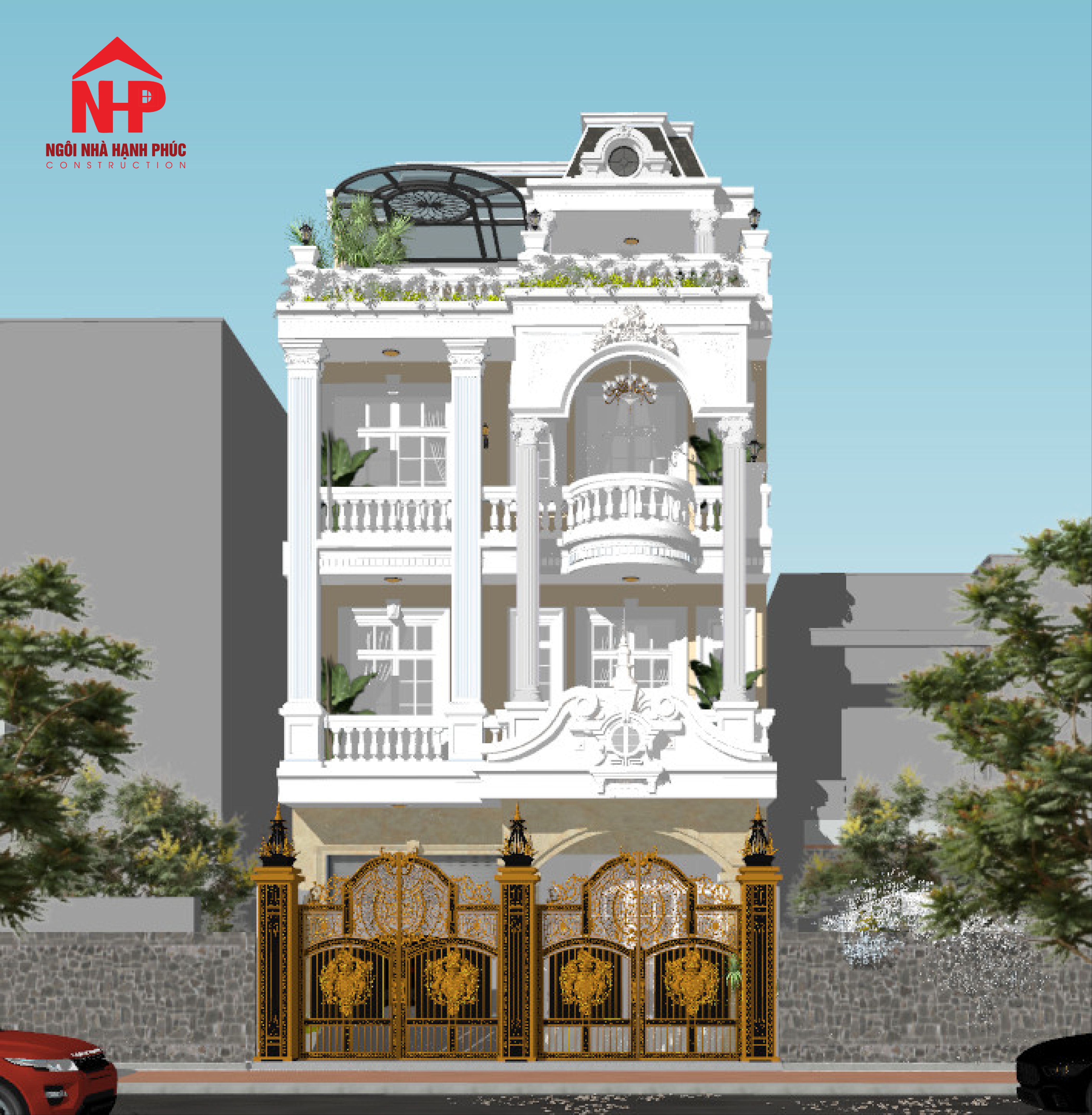Biệt Thự Tân Cổ Điển Tông Trắng