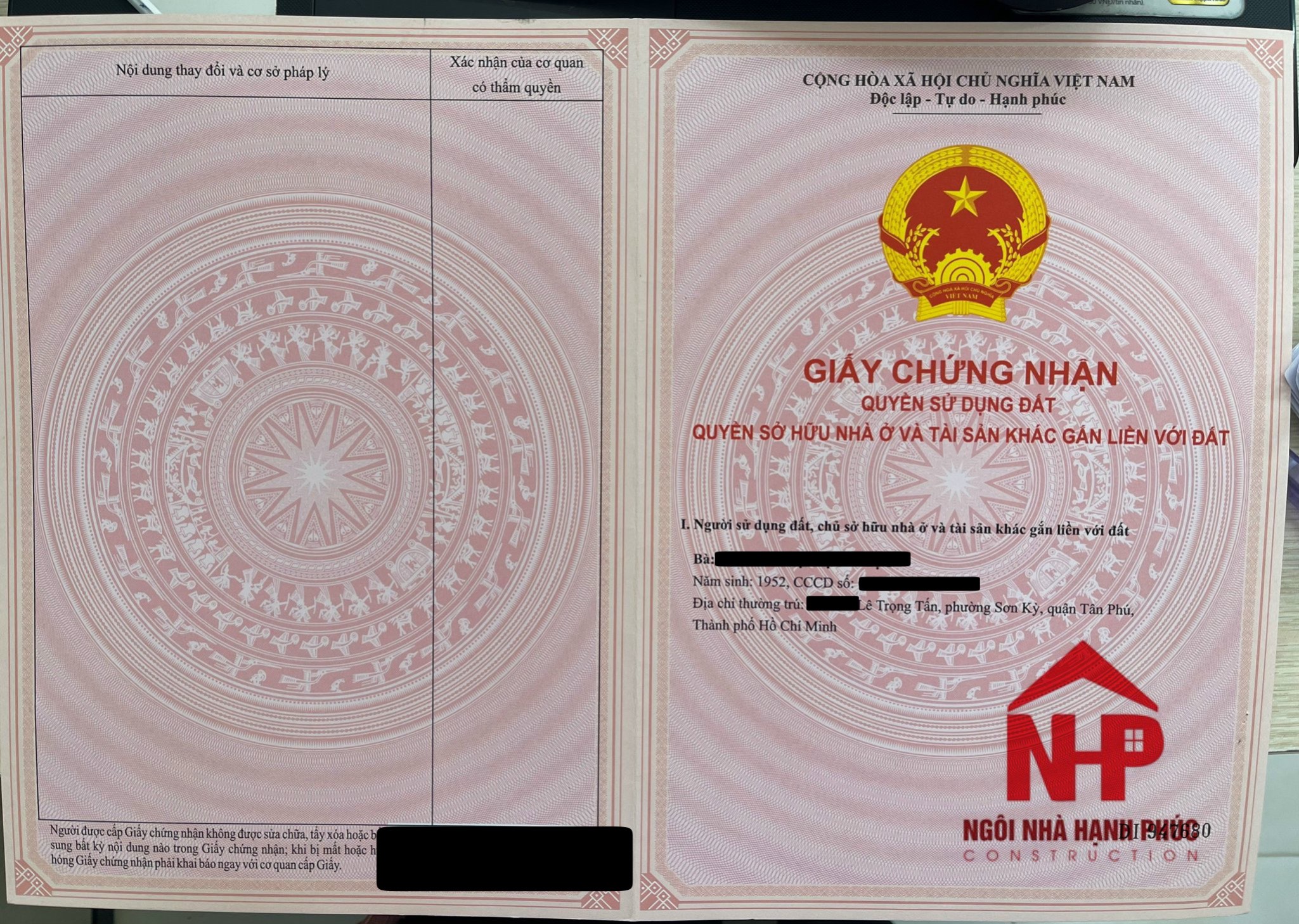 Trả sổ khách tháng 1/2023