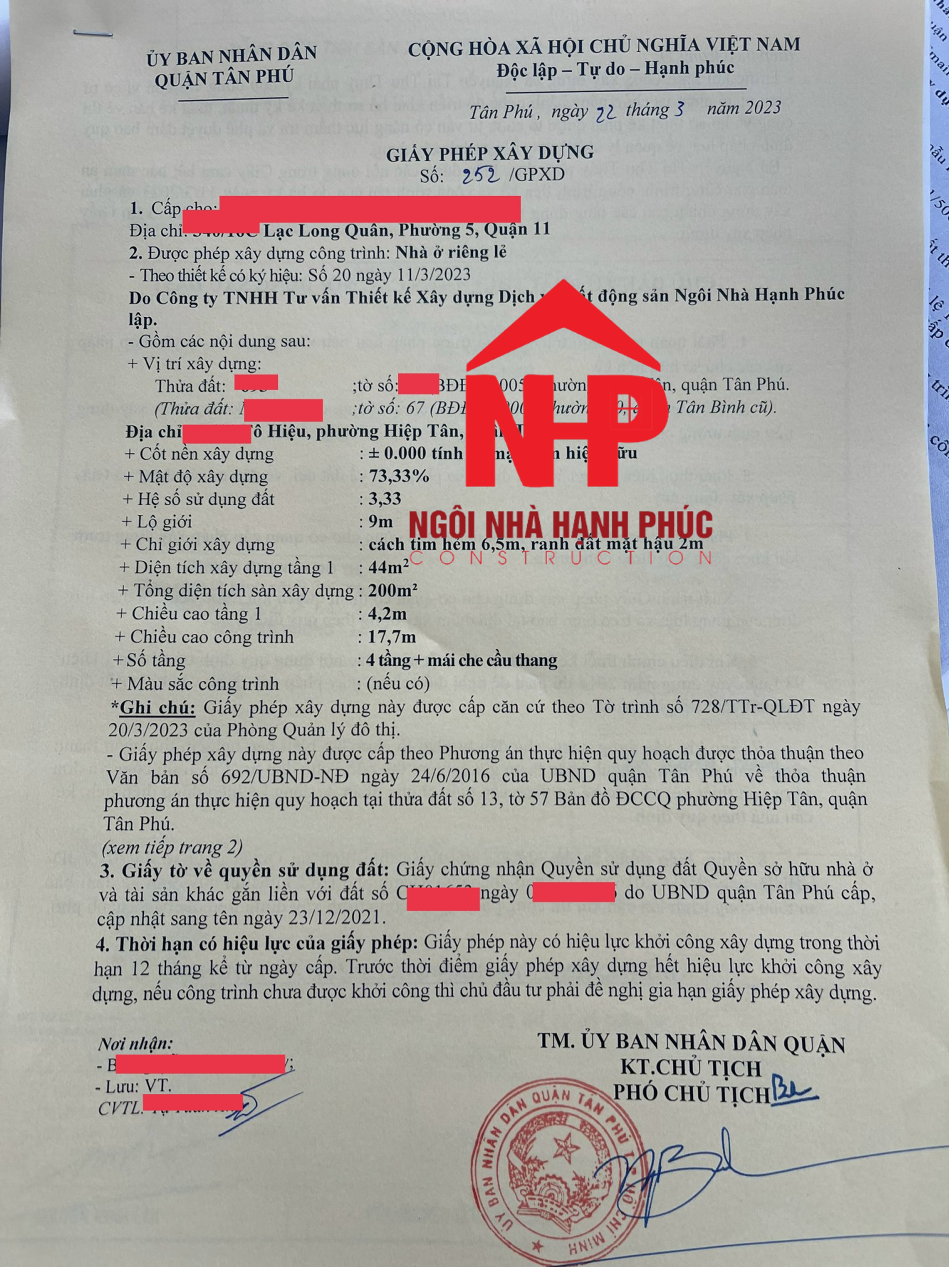 GIẤY PHÉP XÂY DỰNG GỬI KHÁCH HÀNG(3/2023)