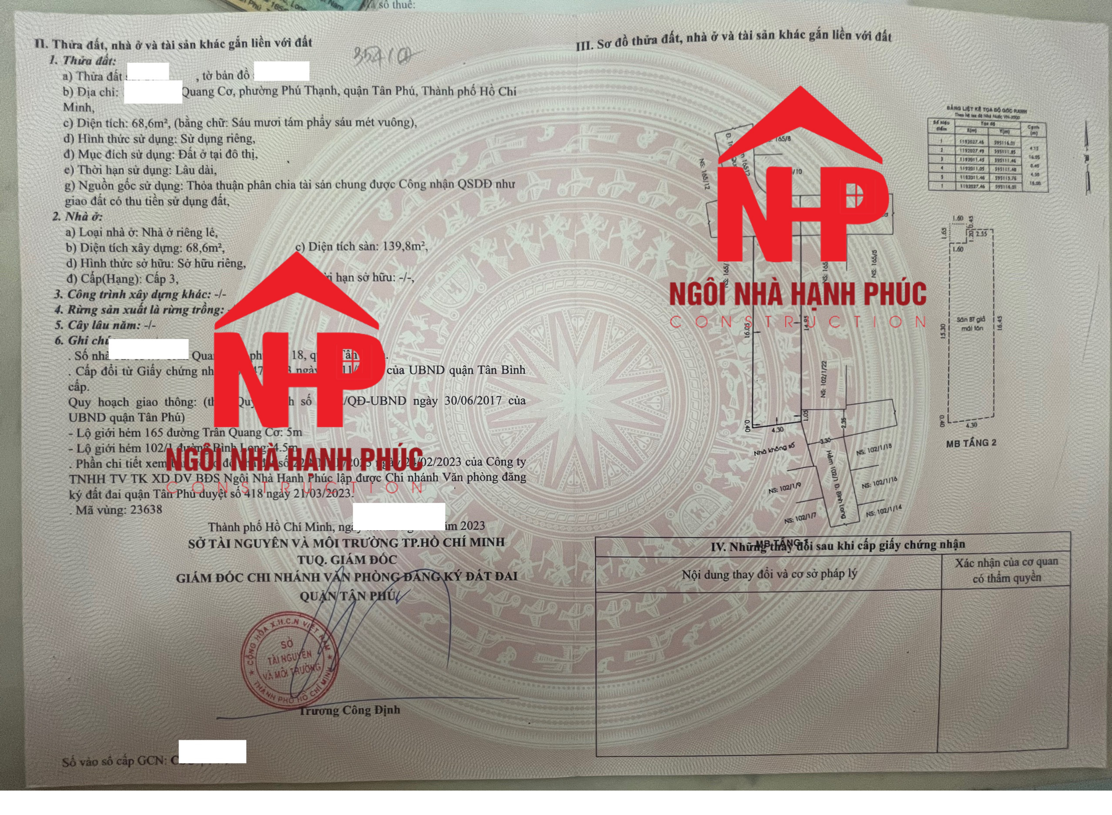 Sổ hồng trao tay 23-5