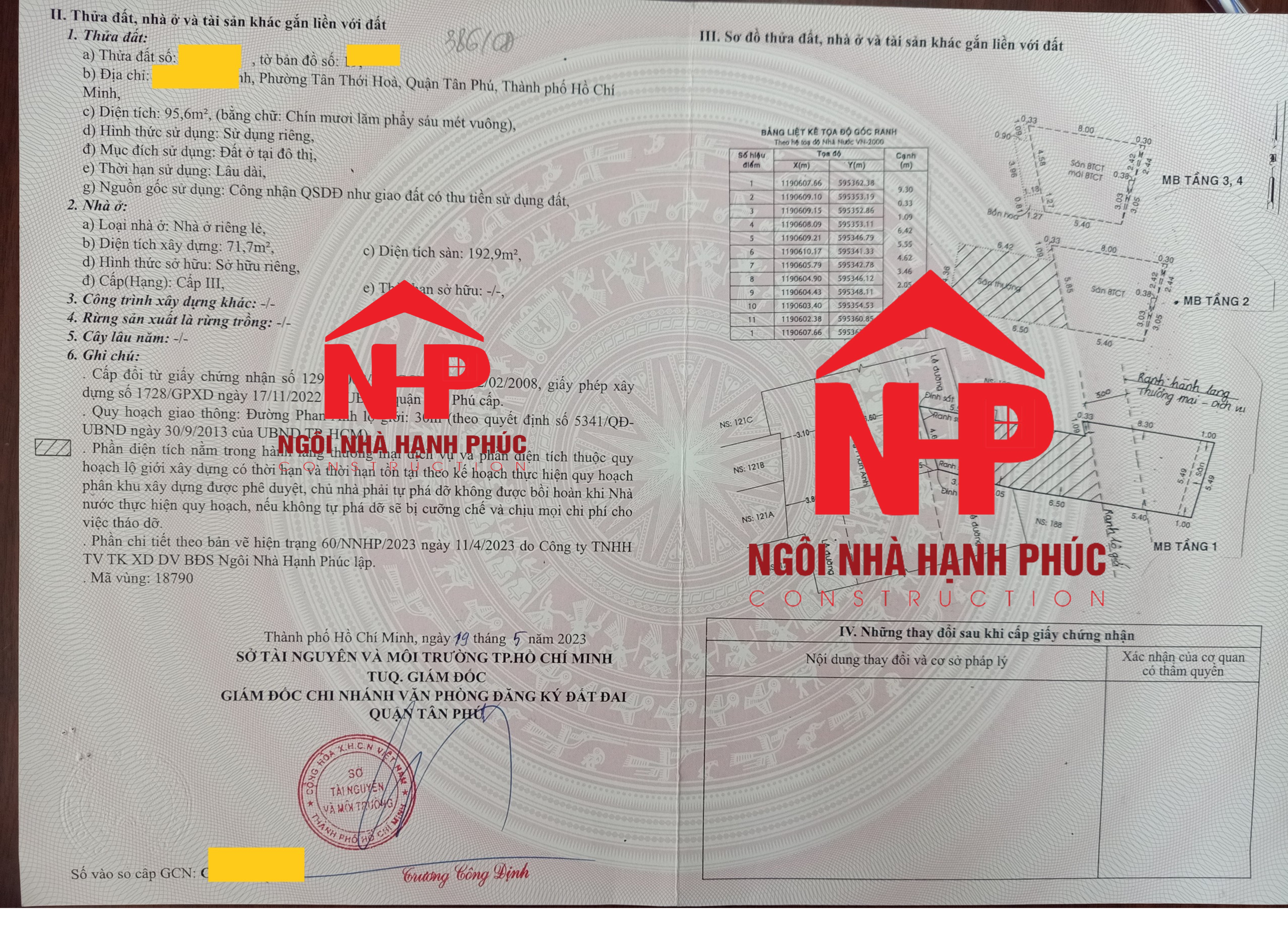 Sổ hồng trao tay 25-5