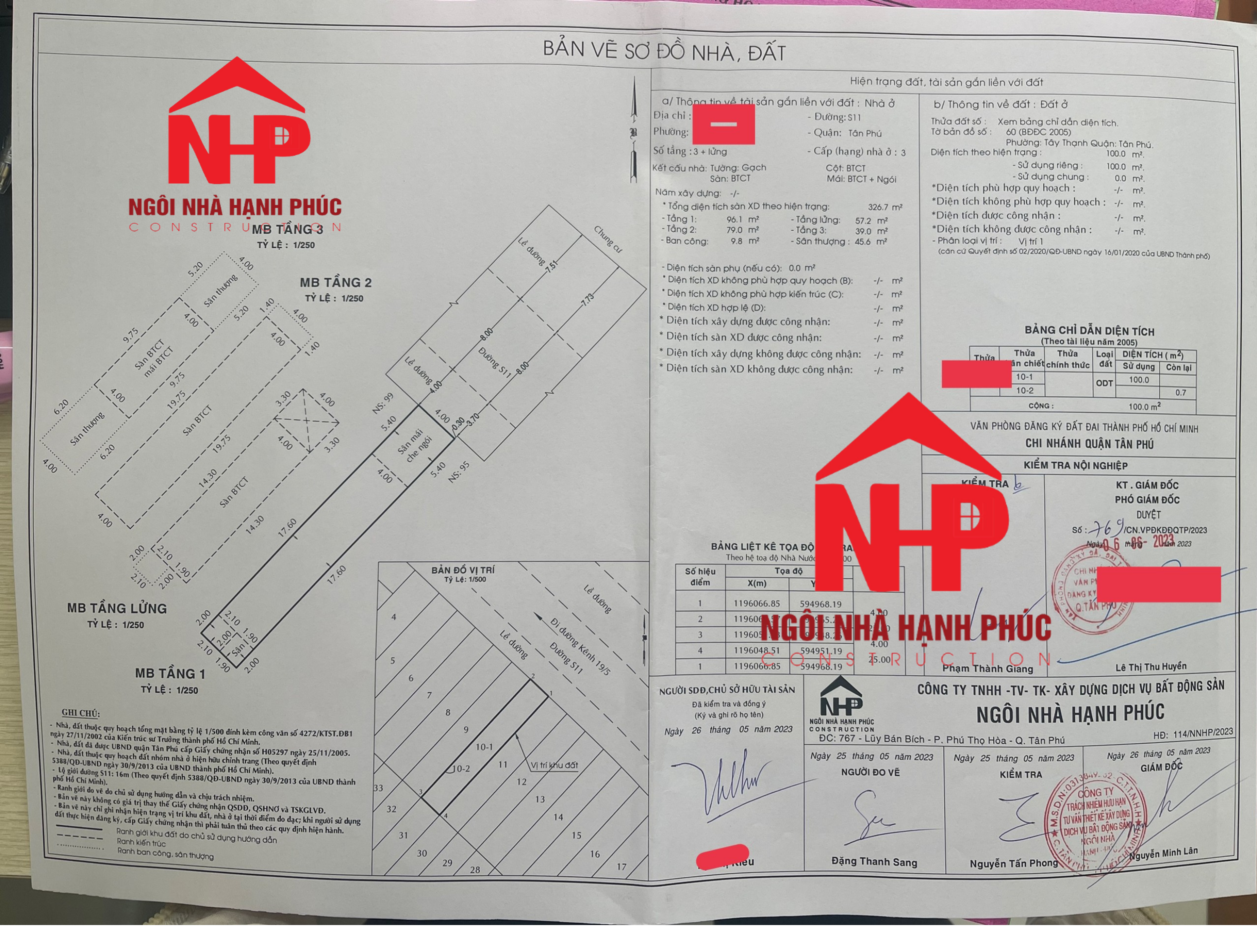 BẢN VẼ DUYỆT NỘI NGHIỆP