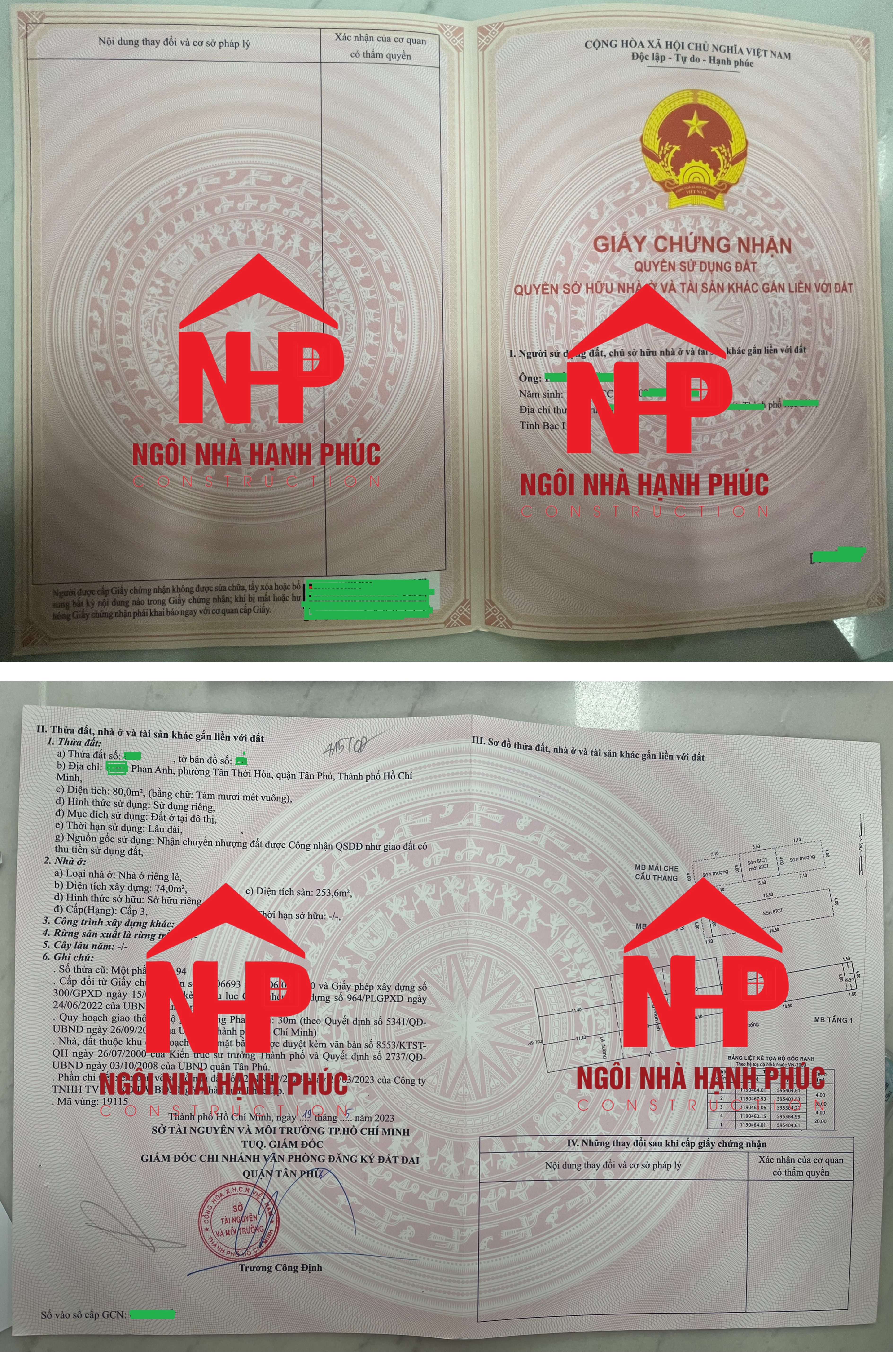 SỔ HỒNG TRAO TAY KHÁCH HÀNG SAU KHI HOÀN THÀNH HỒ SƠ HOÀN CÔNG CẤP ĐỔI 30/05