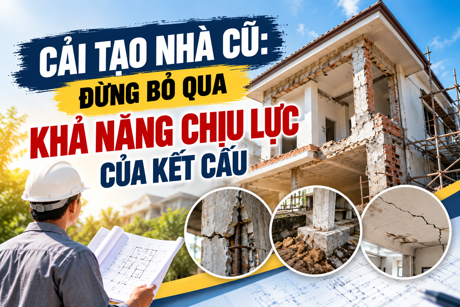CẢI TẠO NHÀ CŨ: ĐỪNG BỎ QUA KHẢ NĂNG CHỊU LỰC CỦA KẾT CẤU