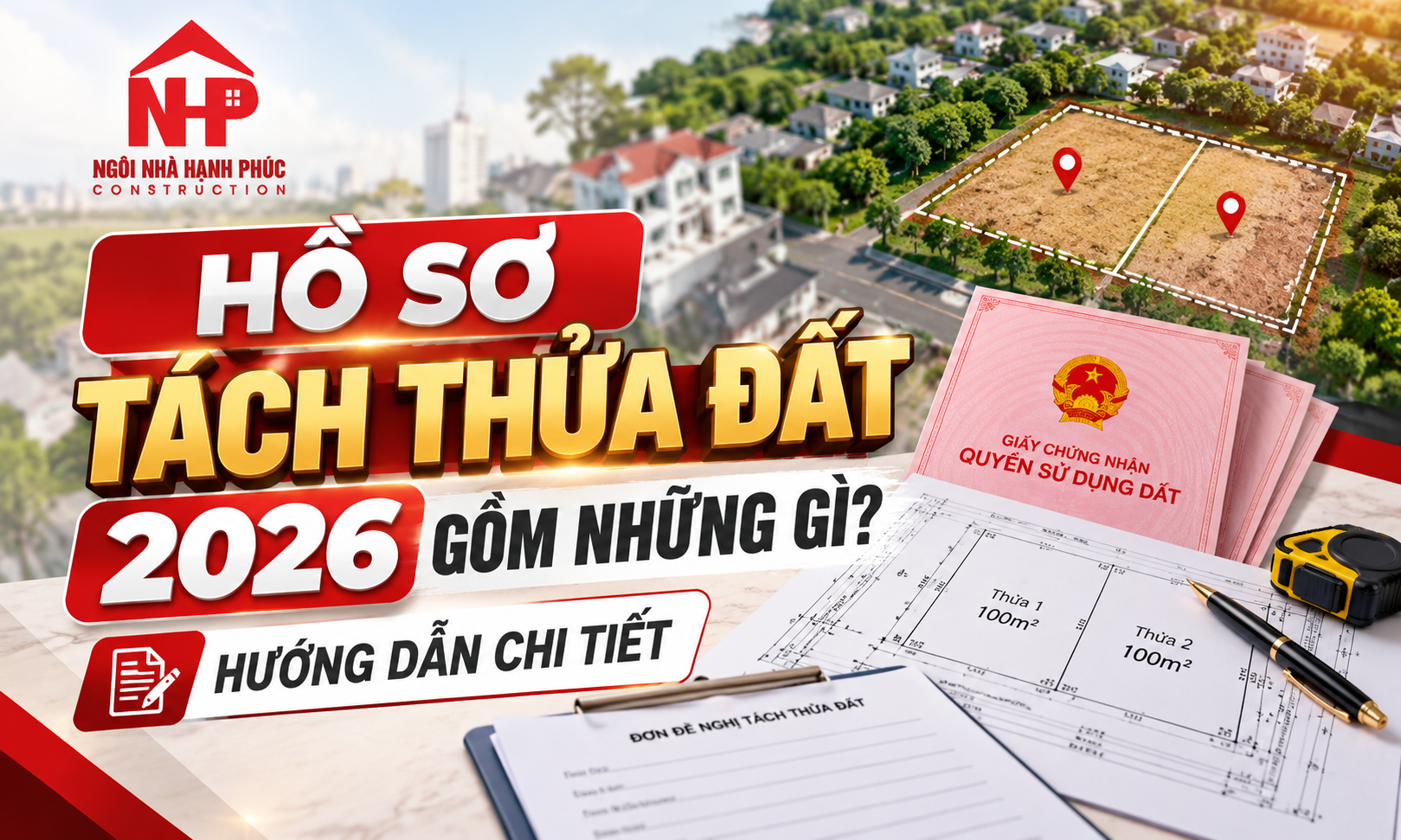 Hồ Sơ Tách Thửa Đất 2026 Gồm Những Gì? Hướng Dẫn Chi Tiết